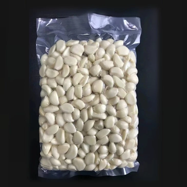 fresh peeled garlic in bag